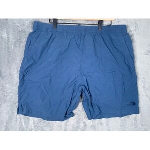The North Face Mens XL Blue Athletic Shorts 7 Inch Inseam Hiking Water